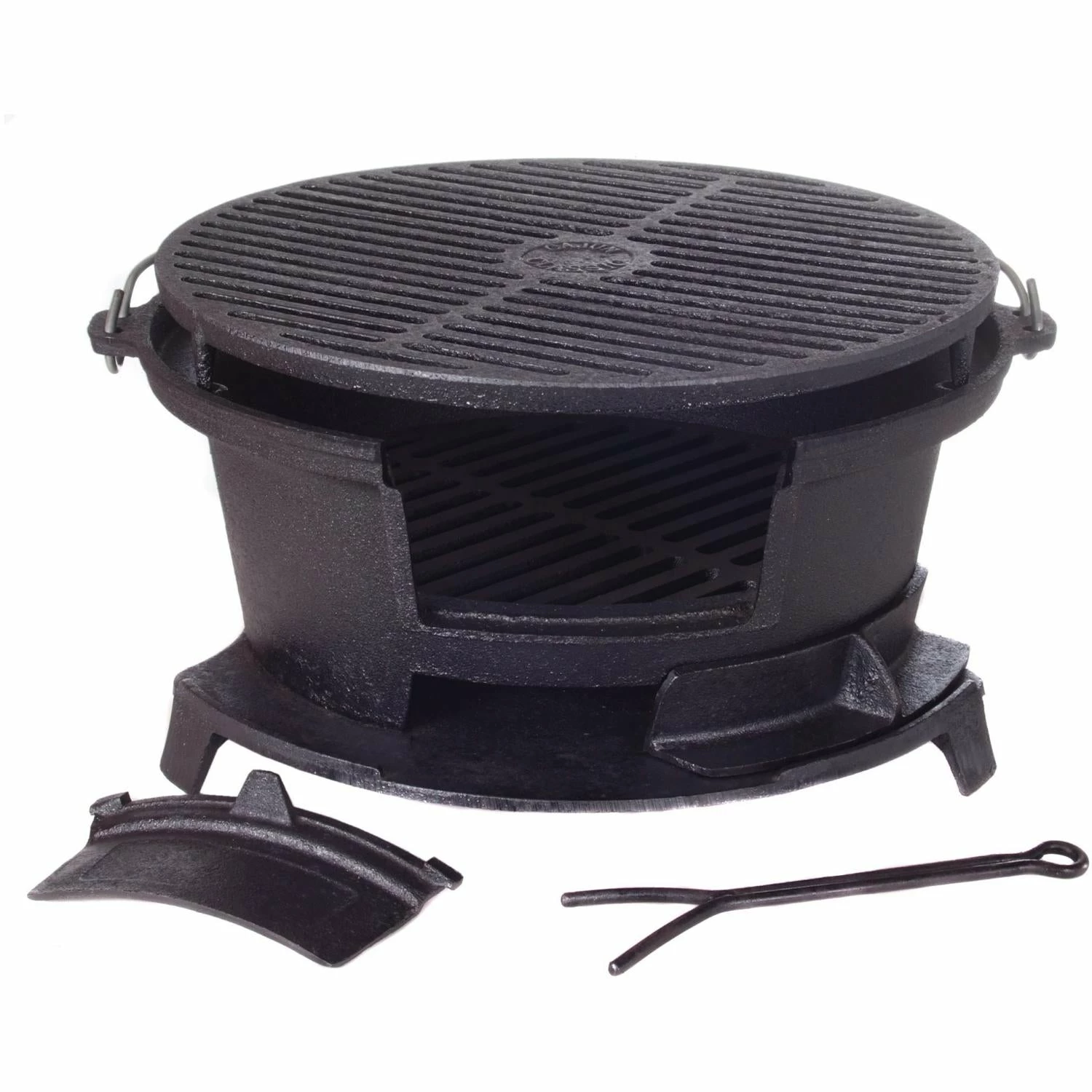 Cajun Classic Hibachi Large Cast Iron Grill 1 Cajun Classic Hibachi Large Cast Iron Grill