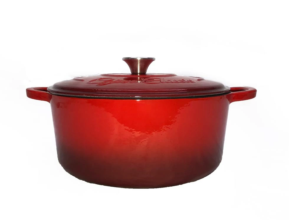Cajun Classic 5 Qt Enamel Red Dutch Oven Cast Iron Cookware 2 Cajun Classic 5 Qt Enamel Red Dutch Oven Cast Iron Cookware