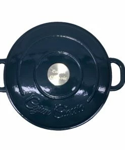 Cast Iron Cookware Cajun Classic 5 Qt Enamel Navy Blue Dutch Oven