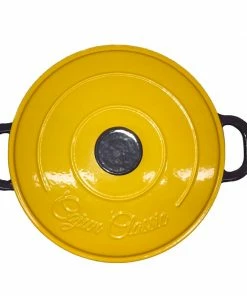 Cast Iron Cookware Cajun Classic 5 Qt Enamel Purple & Gold Dutch Oven
