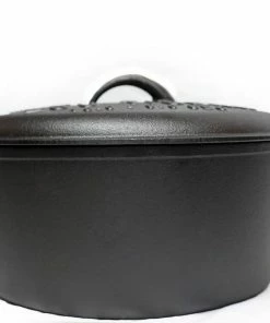 Cajun Classic Seasoned Cast Iron Dutch Oven Pot LSU Tigers- 9 Quart