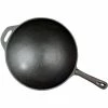 Cajun Classic Seasoned Cast Iron Wok Cast Iron Cookware