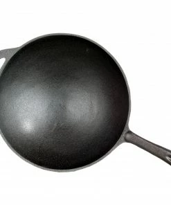 Cajun Classic Seasoned Cast Iron Wok Cast Iron Cookware