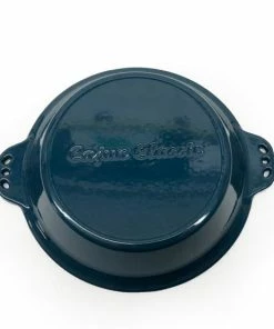 Cast Iron Cookware Cajun Classic Navy Blue Pie Plate