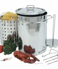 Turkey Fryers Bayou Classic Stainless Steel Turkey Fryer 32 Qt Pot