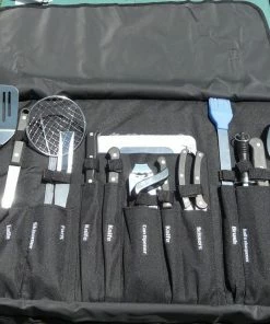 King Kooker Tailgating Utensil Set With Red & Black Carrying Case