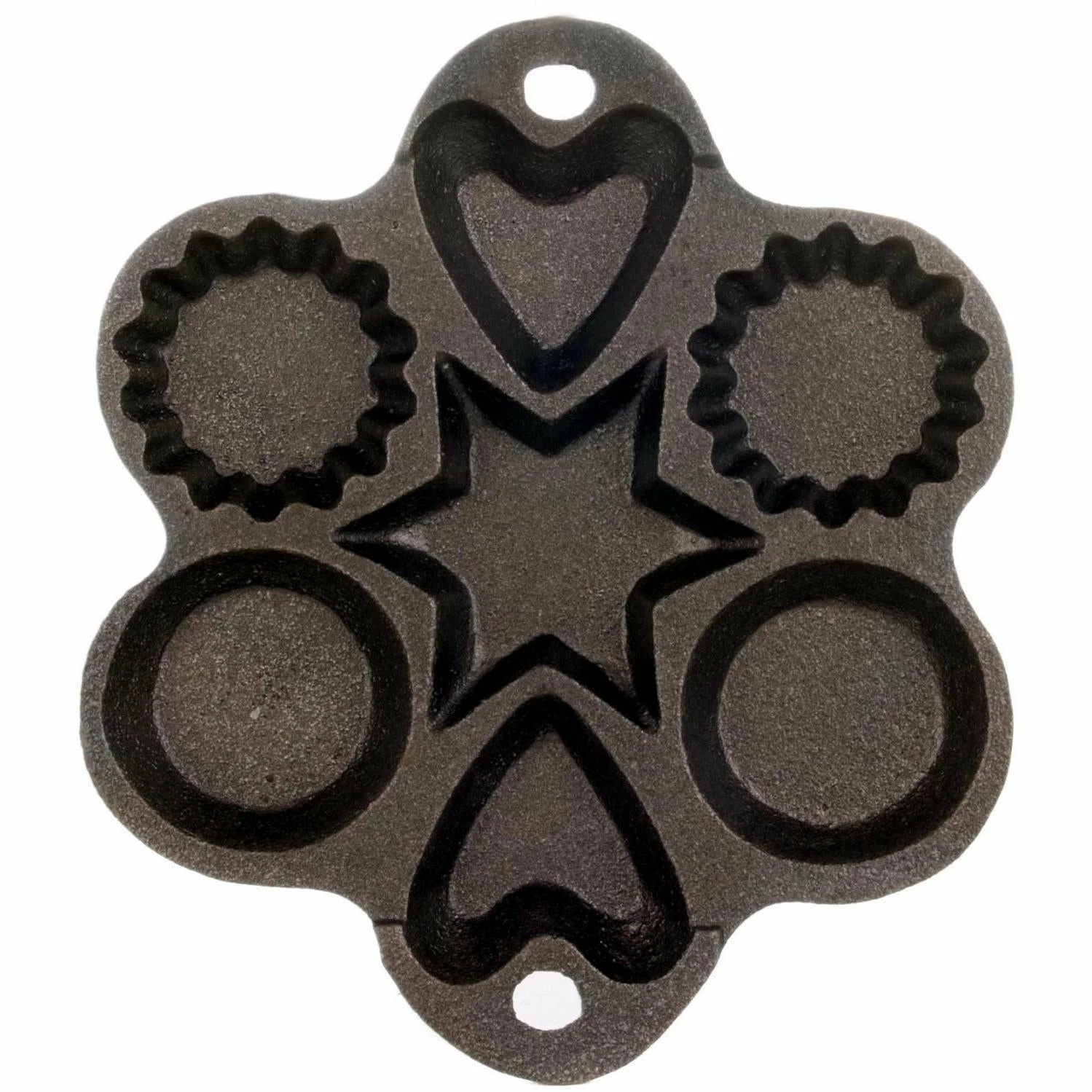 Cast Iron Cookware Cajun Classic Seasoned Shapes Cast Iron Muffin Pan 2 Cast Iron Cookware Cajun Classic Seasoned Shapes Cast Iron Muffin Pan