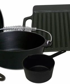 King Kooker 5 Piece Cast Iron Set Cast Iron Cookware