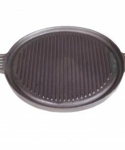Cajun Classic Seasoned Round Reversible Cast Iron Griddle