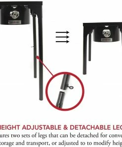 Cajun Outdoor Cooking Tall High Pressure Propane Burner Fish Fryers