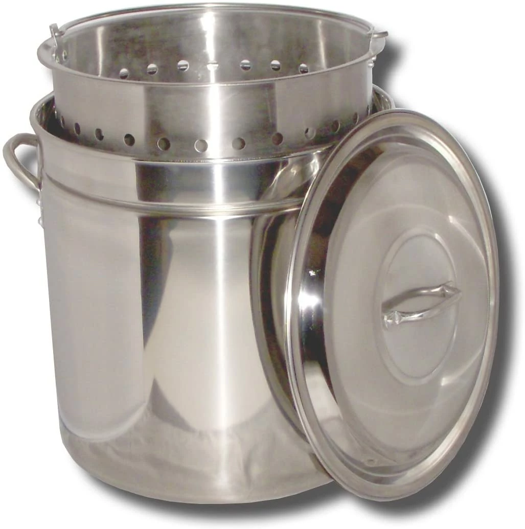 King Kooker Stock Pots 102 Qt Stainless Steel Steamer Stock Pot 1 King Kooker Stock Pots 102 Qt Stainless Steel Steamer Stock Pot