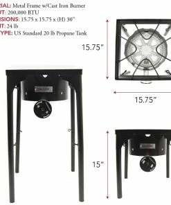 Cajun Outdoor Cooking Height Adjustable Banjo Burner 6 Cajun Outdoor Cooking Height Adjustable Banjo Burner