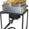 King Kooker Fish Fryers Double Basket Square Fish Fryer Pot Outdoor Cooking Kit