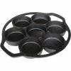 Cajun Classic Cast Iron Cookware 7 Hole Cast Iron Biscuit Pan - Preseasoned