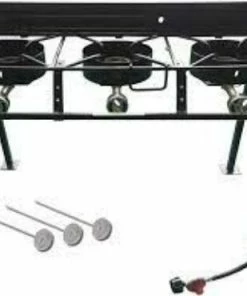 King Kooker Heavy Duty Triple Burner Outdoor Cooker Propane Burners