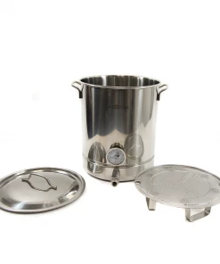 Cajun Outdoor Cooking Brew Pots 10 Gallon Stainless Steel Stock Pot With Spigot