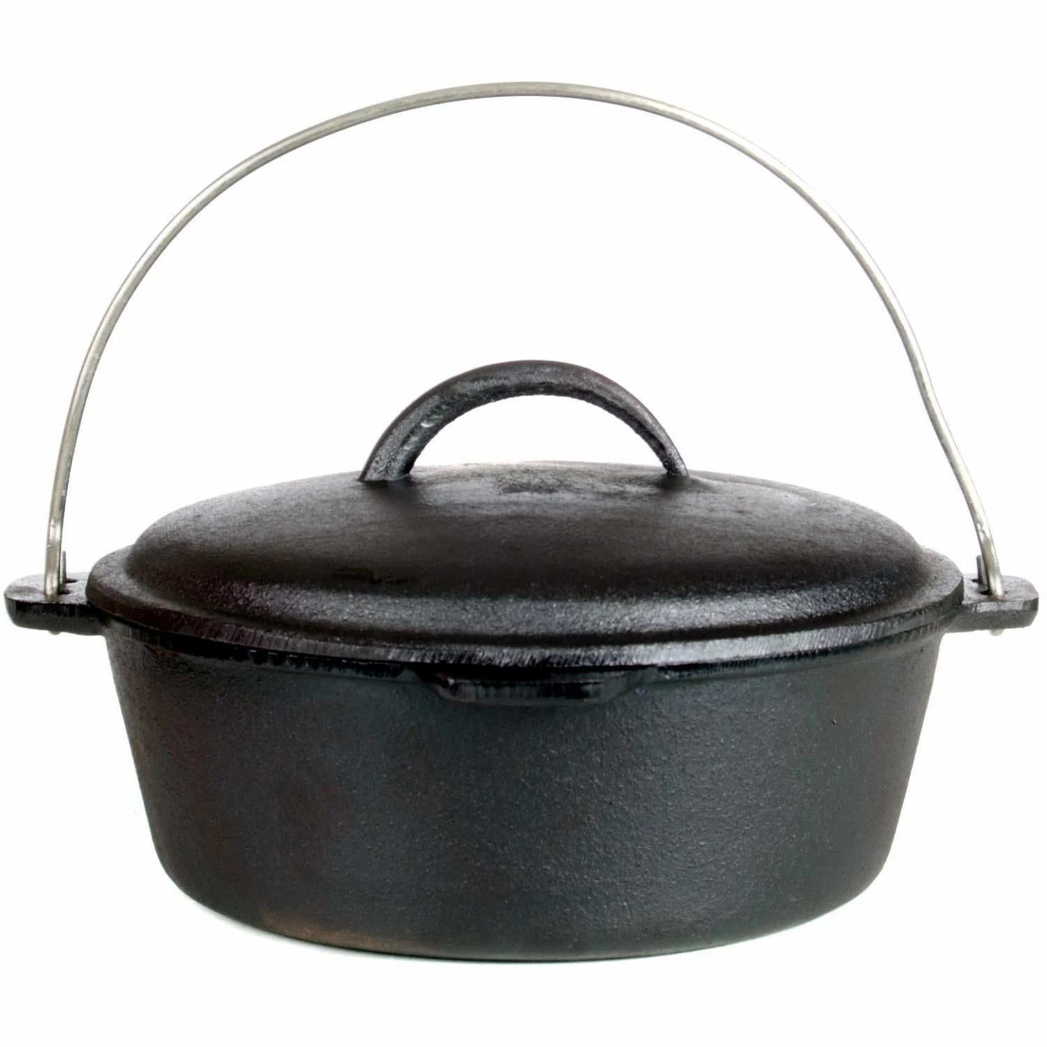 Cast Iron Cookware Cajun Classic Cast Iron Dutch Oven Pot - 2 Quart 1 Cast Iron Cookware Cajun Classic Cast Iron Dutch Oven Pot - 2 Quart