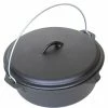 Cast Iron Cookware Cajun Classic Seasoned Cast Iron Dutch Oven Pot - 6 Quart