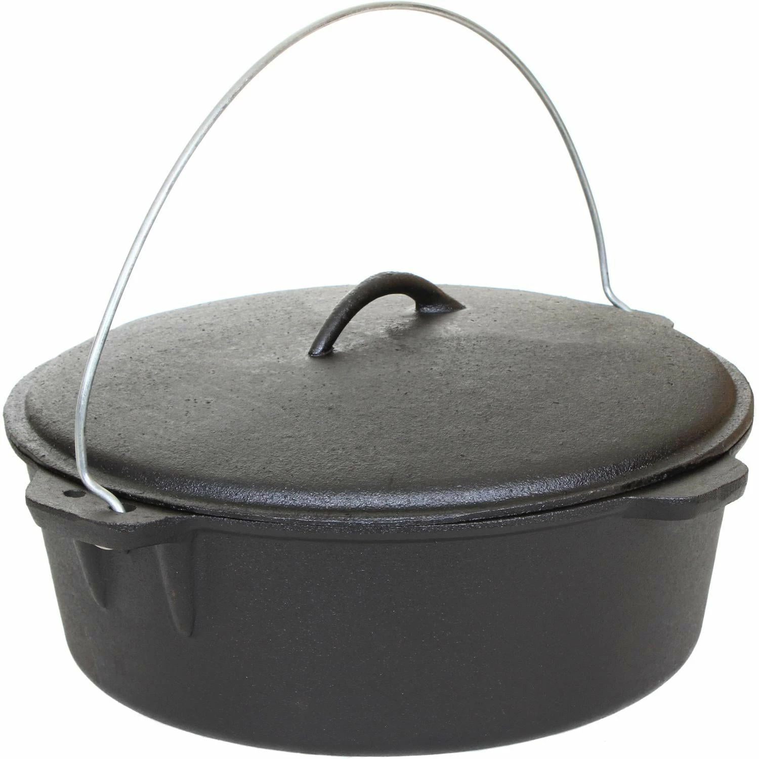 Cajun Classic Seasoned Cast Iron Dutch Oven Pot - 12 Quart 1 Cajun Classic Seasoned Cast Iron Dutch Oven Pot - 12 Quart