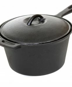 Cajun Classic Seasoned Sauce Pot - 3 Quart Cast Iron Cookware