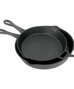 Bayou Classic 2 Piece Cast Iron Skillet Set - 12 & 14"