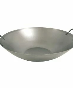 Bayou Classic Flat Bottom Carbon Steel Wok