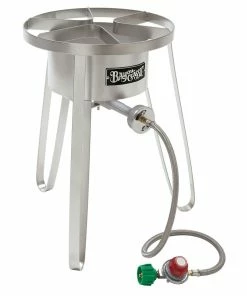Bayou Classic Stainless Steel Tall High Pressure Propane Burner