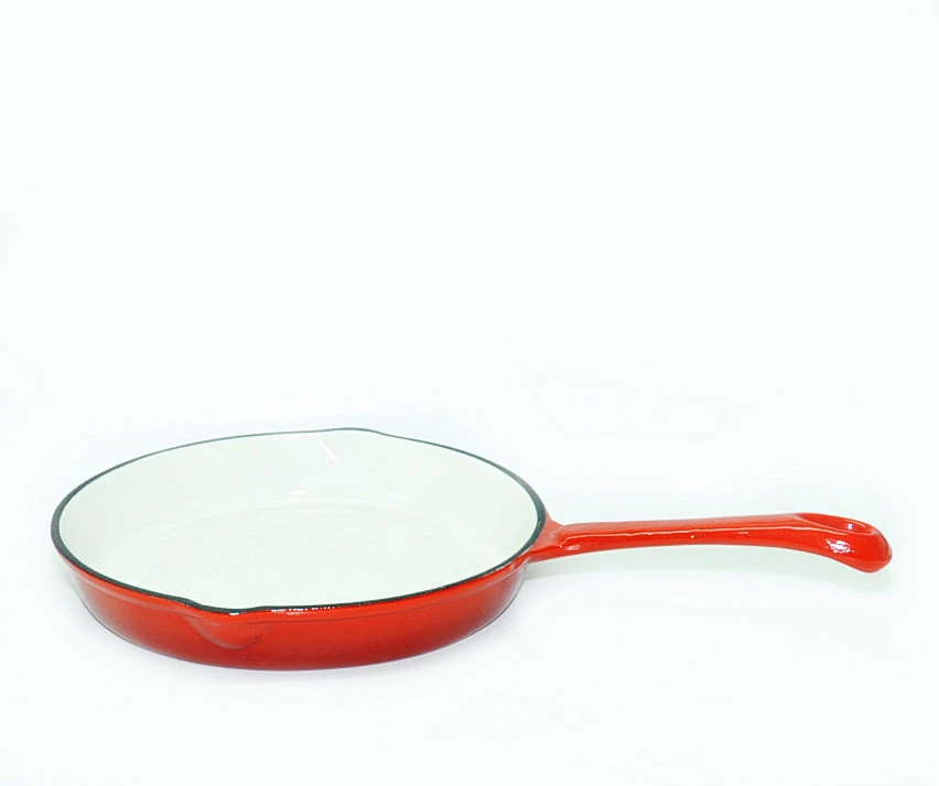 Cast Iron Cookware Cajun Classic 8 Inch Enamel Red Skillet 1 Cast Iron Cookware Cajun Classic 8 Inch Enamel Red Skillet