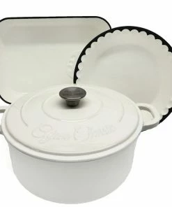 Cajun Classic 5 Qt Enamel White Dutch Oven 5 Cajun Classic 5 Qt Enamel White Dutch Oven